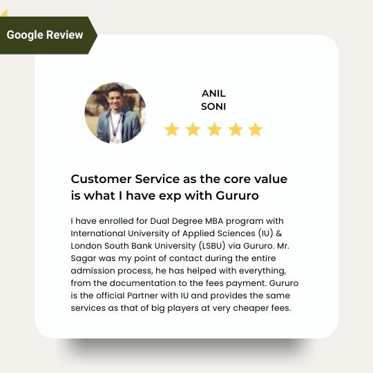 DBA from SSBM University 16 Google Review5