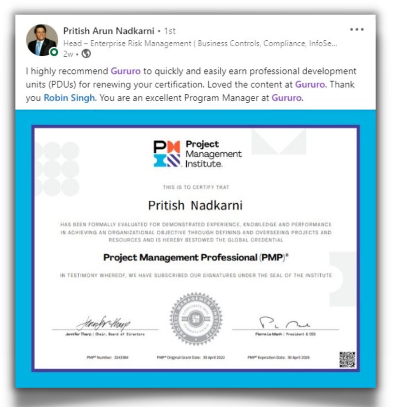 60 PDU PMP Renewal Pack 2 pritish-pmp-renewal