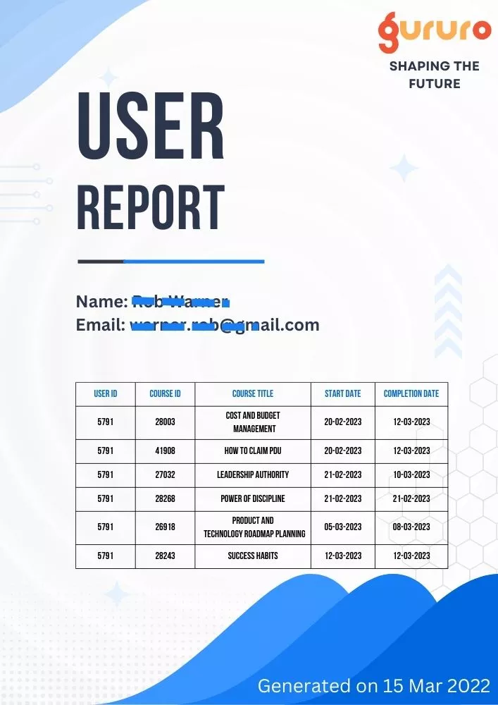 60 PDU PMP Renewal Pack 4 course-completion-report image