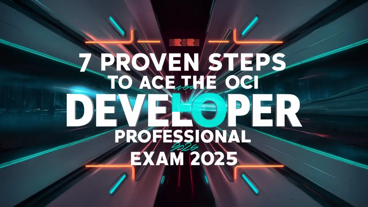 7 Proven Steps To Ace The OCI Developer Professional Exam 2026 – Test ...