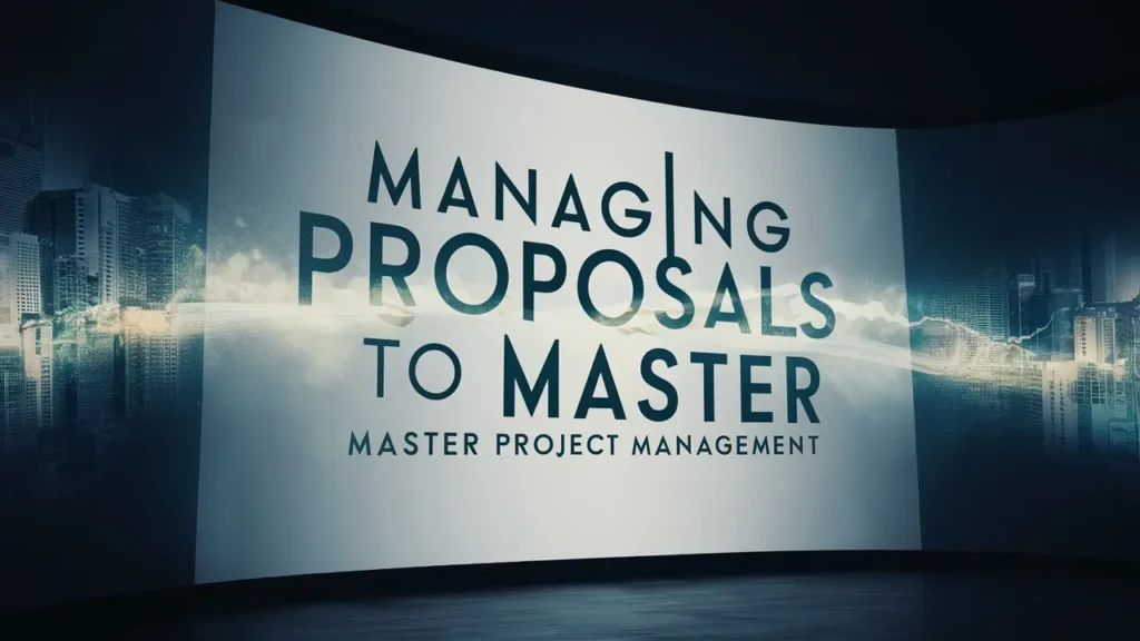 Managing Proposals to Master Project Management: Your Path to PM Excellence 1 Managing Proposals to Master Project Management