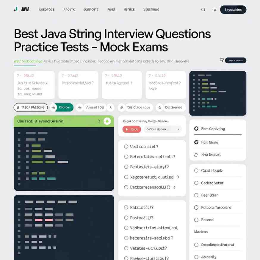 Best Java String Interview Questions Practice Tests For 2026 – Mock Exams