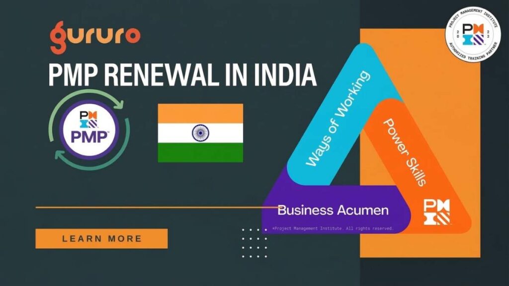 PMP renewal in India process 2026 with PDUs and cost details