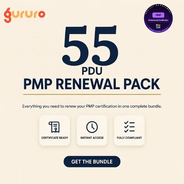 55 PDU PMP Renewal Pack 1 image of 55 PDU PMP Renewal Pack